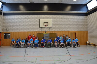 Jugend trainiert für Paralympics Landesfinale Rollstuhlbasketball