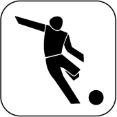 Fußball Icon: Fußball